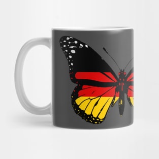 Germany Flag of Monarch Butterfly To Celebrate German Day (Support Team German) Mug